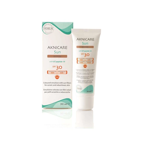 Synchroline Aknicare Sun Renkli Güneş Koruyucu Krem SPF30 50ml Teinte ürün görseli