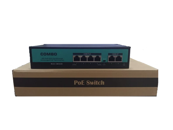 4 PORT COMBO SWITCH CM-0420-4+2 10/100 Mbps