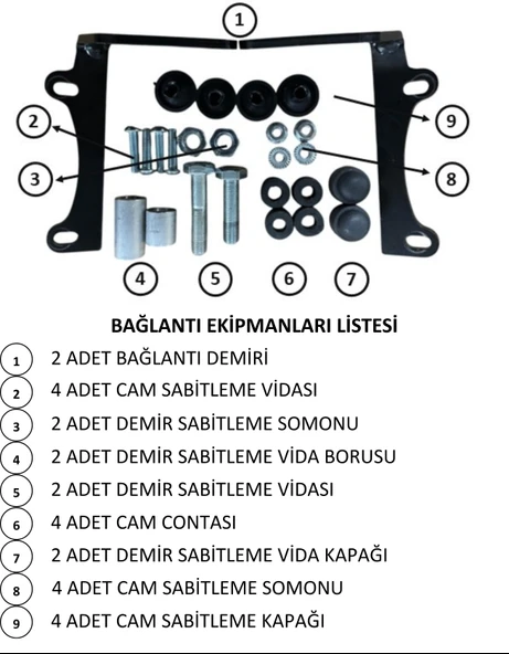 ABV Honda Dio El Korumalı Şeffaf Tur Camı 59x72.5 cm (21-25) + Bağlantı Ekipmanı - 5