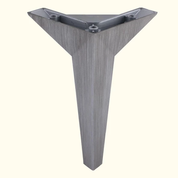 Moderno Mobilya Kanepe Sehpa Tv Ünitesi Baza Koltuk Ayağı Gri Çekyat Saten Eskitme 15 Cm Ayakları - Resim 8