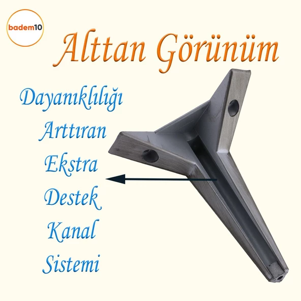 Moderno Mobilya Kanepe Sehpa Tv Ünitesi Baza Koltuk Ayağı Gri Çekyat Saten Eskitme 15 Cm Ayakları - Resim 4