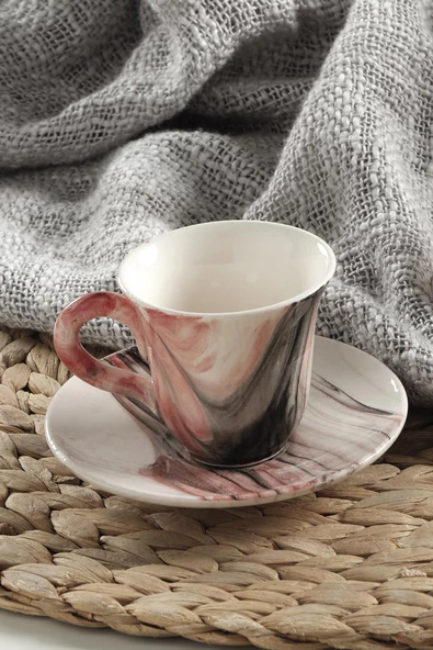 Gift Kahve Fincan Takımı 2 Kişilik El Yapımı Türk Kahvesi Expresso Fincanı Seti - 8