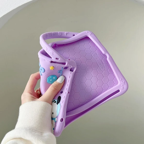 Samsung Galaxy Tab A9 8.7inç X110 X113 X115 X117 Kılıf Cute Dolls Standlı Eğlenceli 3D Karekterli Çocuk Kılıfı - 10