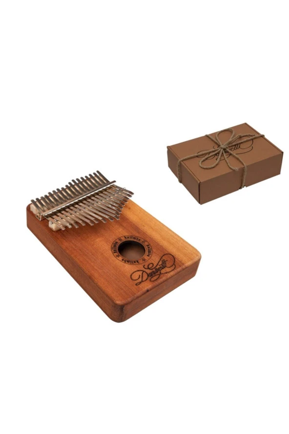Kalimba Full Set Popüler Şarkı Notaları - Parmak Koruyucu - Stant - Hediye Paketi Ve Not Ekleme