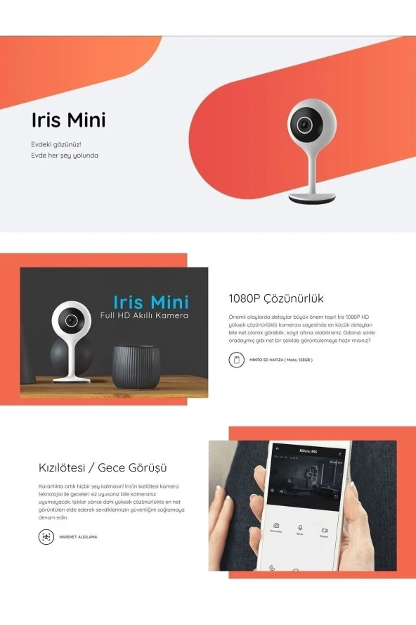 Bilicra Iris Ev Içi Kamera - 3