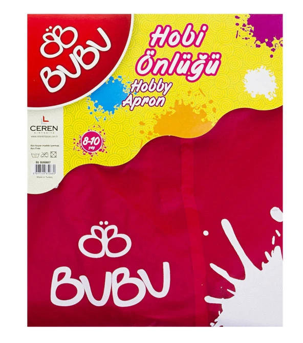 Bu-Bu Boyama Önlüğü 8-10 Yaş Bubu00007 - 8