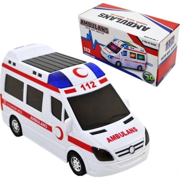 112 Ambulans 3D Işıklı Sesli - 2