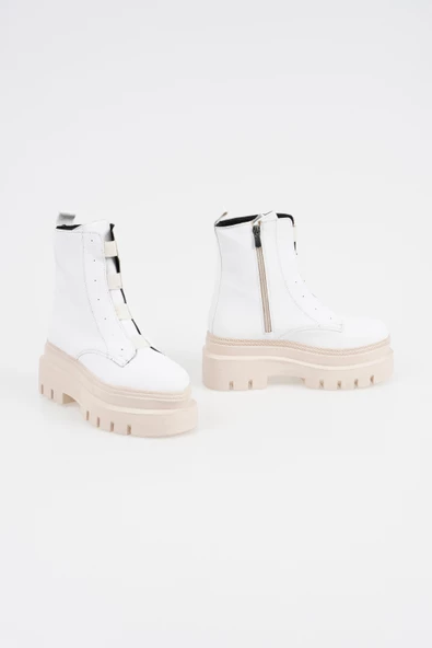 Kadın Lastik Bağ Detaylı Bot Kalın Platform Tabanlı Günlük Bot - 3