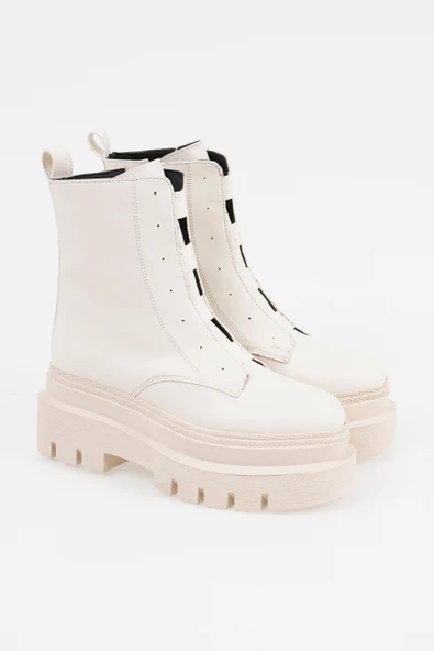 Kadın Lastik Bağ Detaylı Bot Kalın Platform Tabanlı Günlük Bot - 8