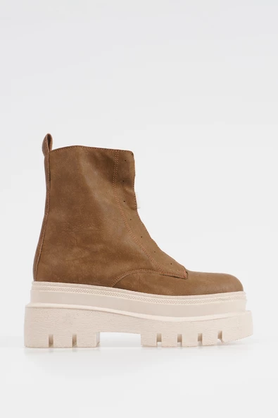 Kadın Lastik Bağ Detaylı Bot Kalın Platform Tabanlı Günlük Bot - 4