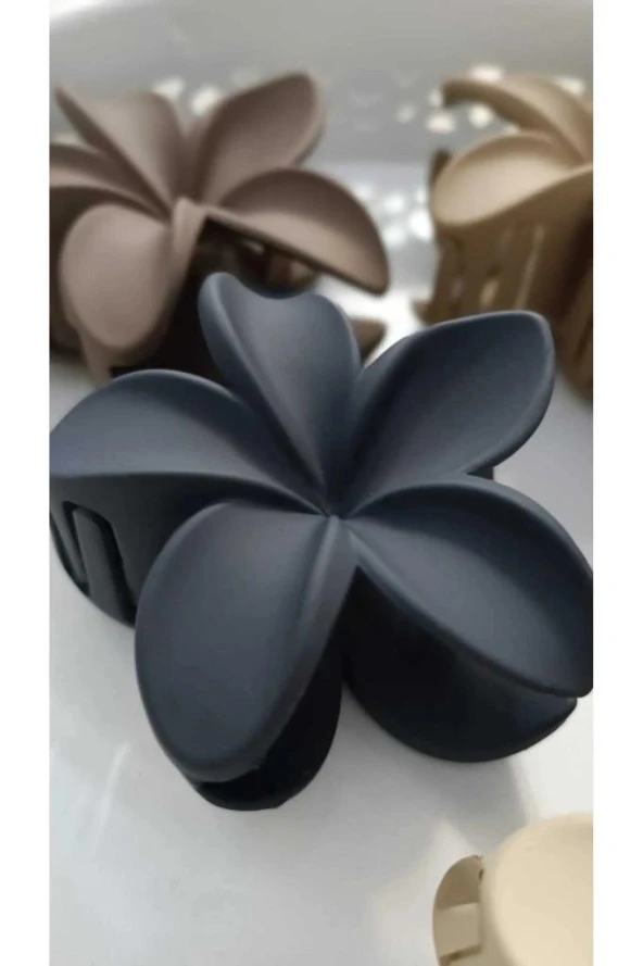 6 LI LOTUS MANDAL SAÇ TOKASI (kahve gri) PASTEL - 5