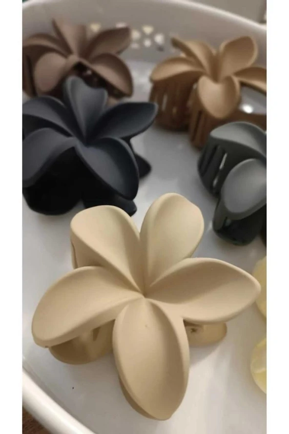 6 LI LOTUS MANDAL SAÇ TOKASI (kahve gri) PASTEL - 6