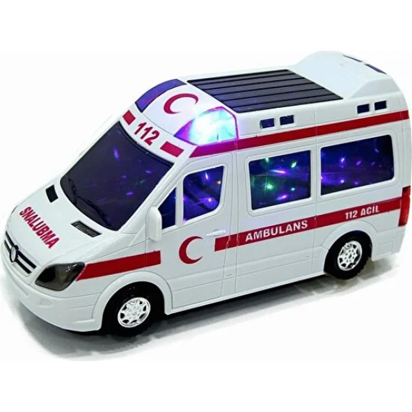 112 Ambulans 3D Işıklı Sesli Çarp-Dön - 2