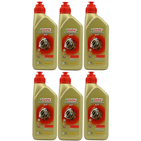 Castrol Transmax Z 1 Litre Sentetik Otomatik Şanzıman Yağı (6 Adet)