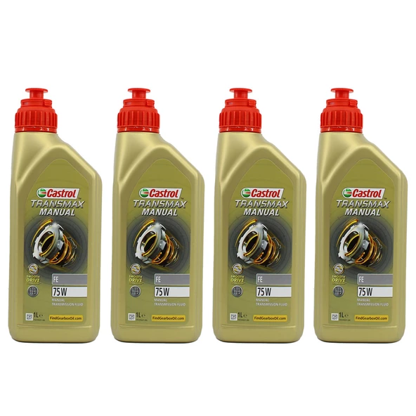 Castrol Transmax Manual FE 75W 1 Lt Manuel GL-4 Şanzıman Yağı (4 Adet) ürün görseli