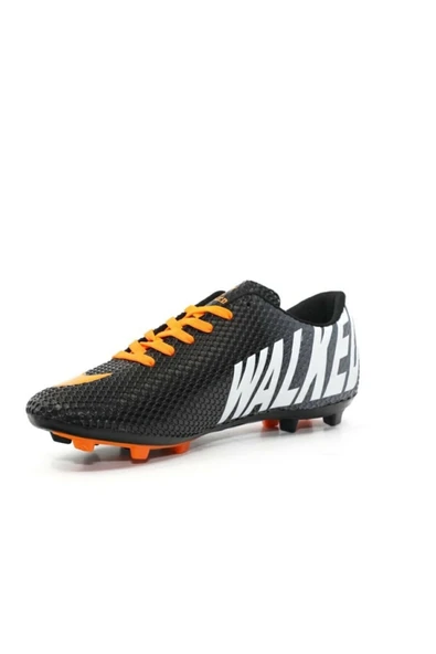 Walked 401 Siyah Turuncu Krampon Futbol Ayakkabısı - 2