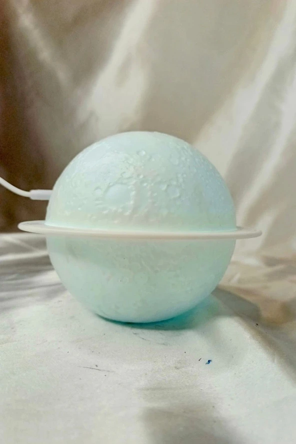 Difüzör Ay Temalı 3 Renk Led Işıklı Soğuk Buhar Nemlendirici 3D - 2