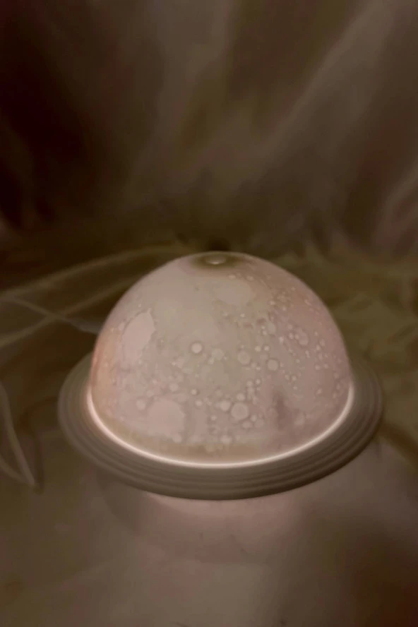 Difüzör Ay Temalı 3 Renk Led Işıklı Soğuk Buhar Nemlendirici 3D - 3