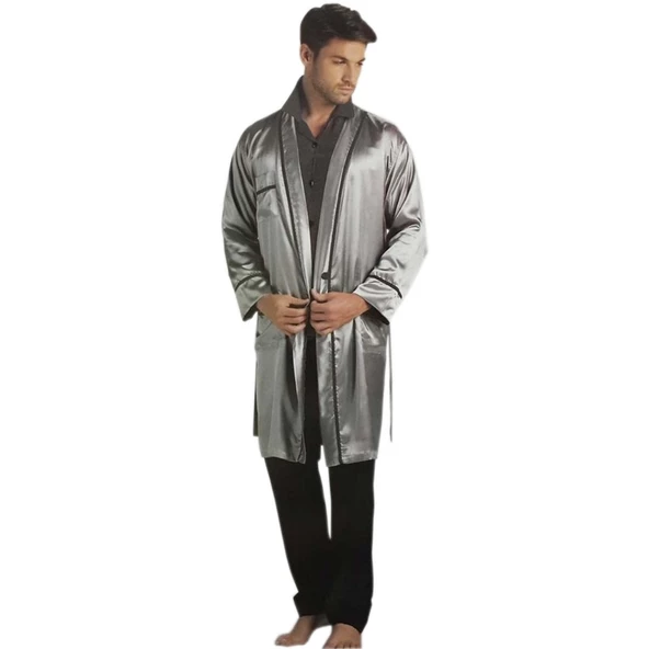 Pierre Cardin 5520 Saten Damat Çeyiz Pijama & Robdöşambr 5li Set