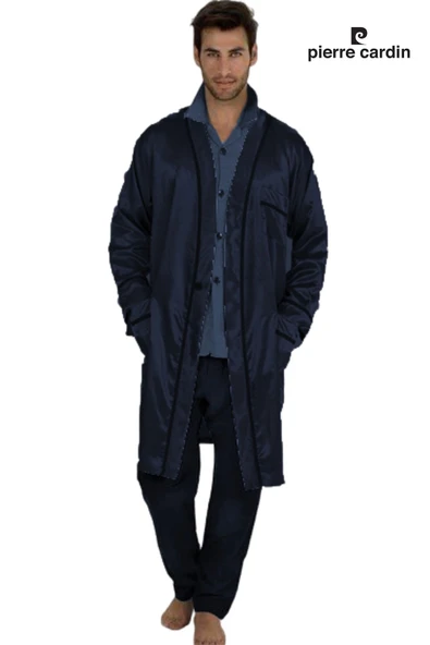 Pierre Cardin 5520 Saten Damat Çeyiz Pijama & Robdöşambr 5li Set - 5