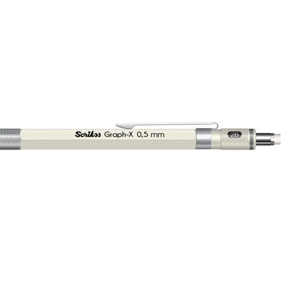 Scrikss Graph-X Metal Color Versatil 0,5 mm Beyaz