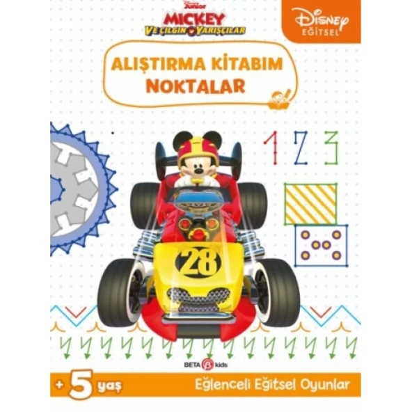 Disney Eğitsel Mickey ve Çılgın Yarışçılar Alıştırma Kitabım Noktalar