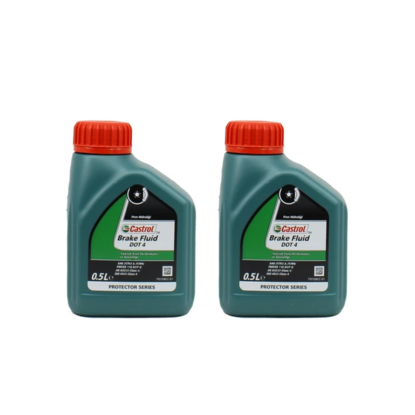 Castrol Brake Fluid DOT 4 500 ML Fren Hidrolik Sıvısı (2 Adet)