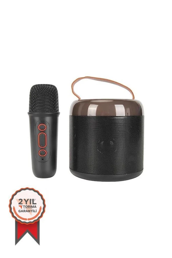 TORIMA K4 Siyah RGB Led Işıklı Bluetooth Hoparlör ve Mikrofon
