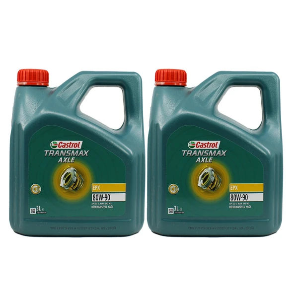 Castrol Axle EPX 80W-90 3 Lt Şanzıman ve Diferansiyel Yağ (2 Adet)