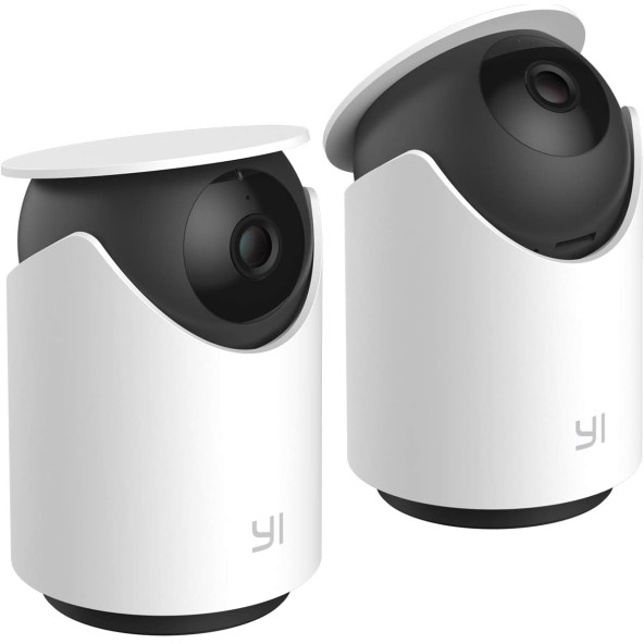 YI Pet Güvenlik Kamerası, 1080p 360 derece Pan-Tilt Akıllı İç Mekan IP Kamera 2 Adet