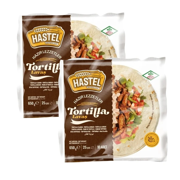 Hastel Tortilla Lavaş 10 Adet 650 Gr X 2 Paket - 2