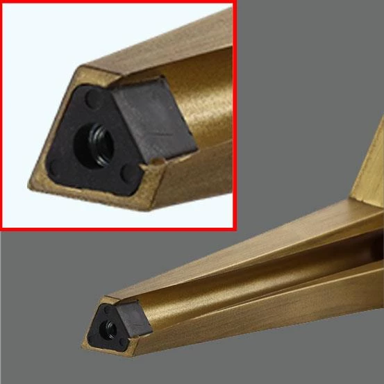 Moderno Mobilya Kanepe Tv Ünitesi Konsol Koltuk Ayağı Sarı Gold Altın Eskitme 23 Cm Ayakları - Resim 6