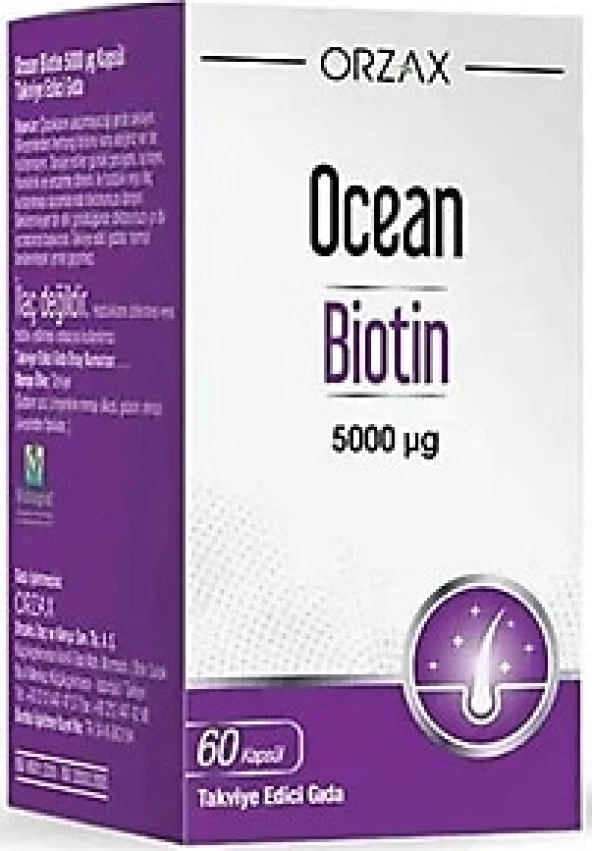 Ocean Biotin 5000 mcg 60 Kapsül ürün görseli 1