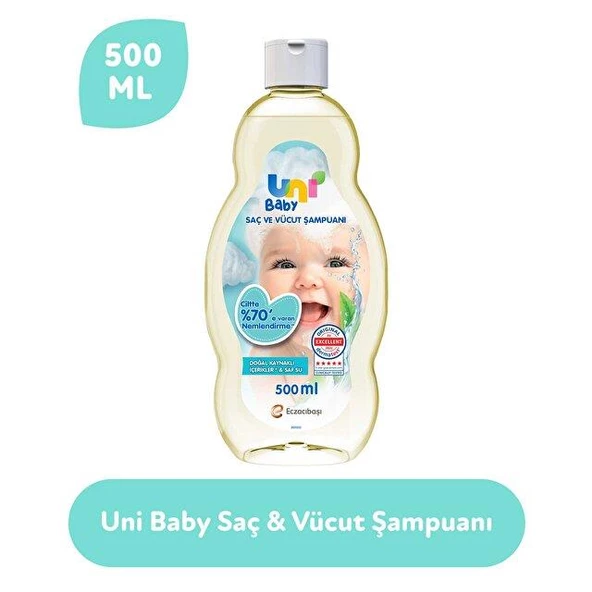 Uni Baby Saç Ve Vücut Şampuan 500 Ml Flip