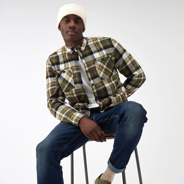 Regatta Thamos Erkek Gömlek-HAKİ - 6