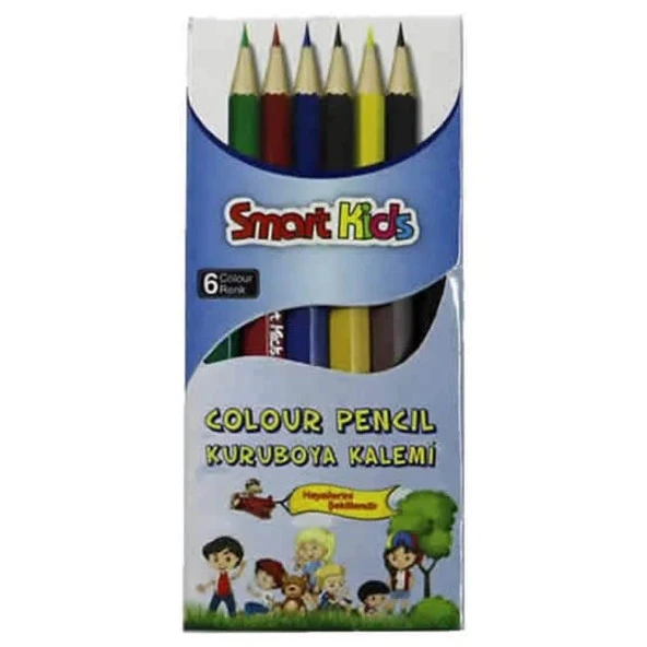 Smart Kıds Kuru Boya Kısa 6 Renk 2966 ürün görseli