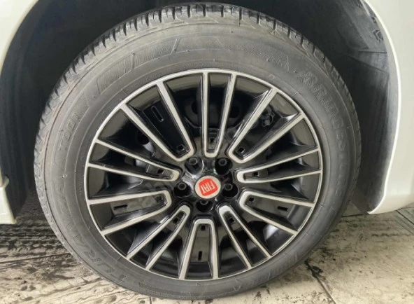 NKT GROUP Fiat Egea Urban Uyumlu 16"inç Siyah Gri Kırılmaz Jant Kapağı 4 Adet 1 Takım - 3