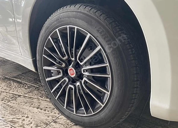 NKT GROUP Fiat Egea Urban Uyumlu 16"inç Siyah Gri Kırılmaz Jant Kapağı 4 Adet 1 Takım - 4