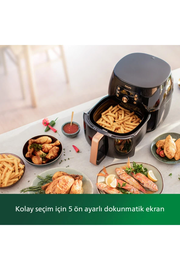 Philips Airfryer XXL HD9867/90 7.3 lt Yağsız Fritöz - 7