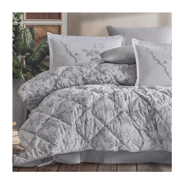 Clasy Çift Kişilik Ranforce Uyku Seti Messina V1 Gri - 4