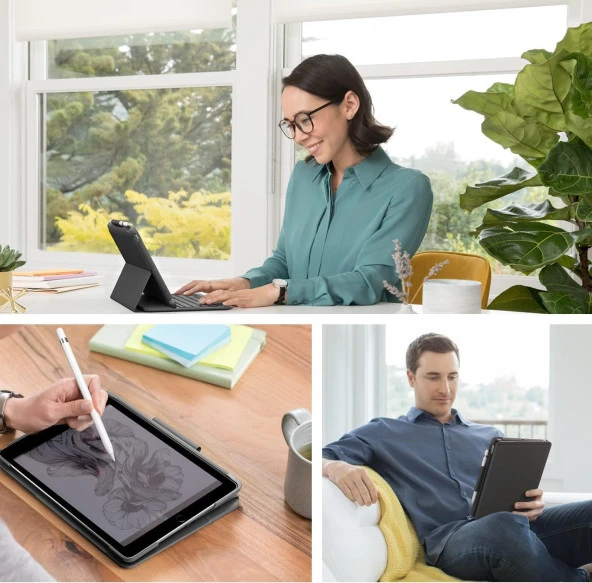 Logitech Slim Folio iPad Air 3.Nesil İçin Klavyeli Kılıf (İtalian,Q) - 4