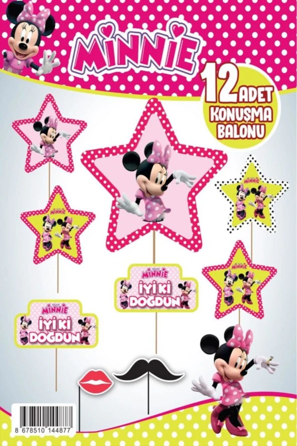 Minnie Konuşma Balonu 12 Lİ