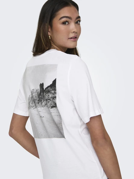 ONLY Bayan Baskılı Tişört 15316310 - Resim 4