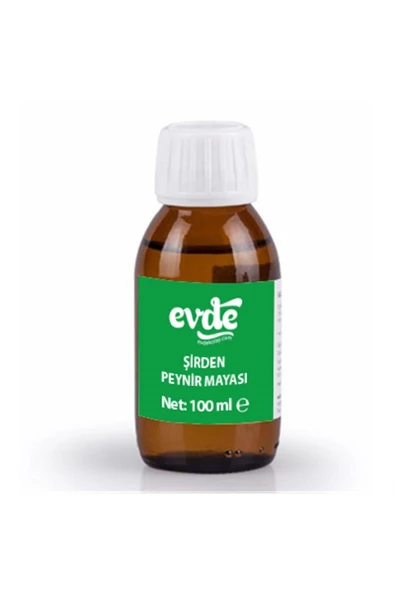 EVDE Şirden Peynir Mayası 100 ml Helal Belgeli