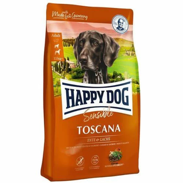 Happy Dog Toscana Somonlu ve Etli 12.5 kg Hassas Yetişkin Köpek Maması