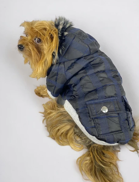 Black Navy Comfie Köpek Montu, Köpek Ceketi, Köpek Dış Giyim - 2