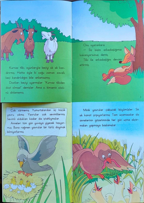 EZOP MASALLARI 1. SINIFLAR İÇİN BÜYÜK BOY RESİMLİ 15 KİTAP - 5