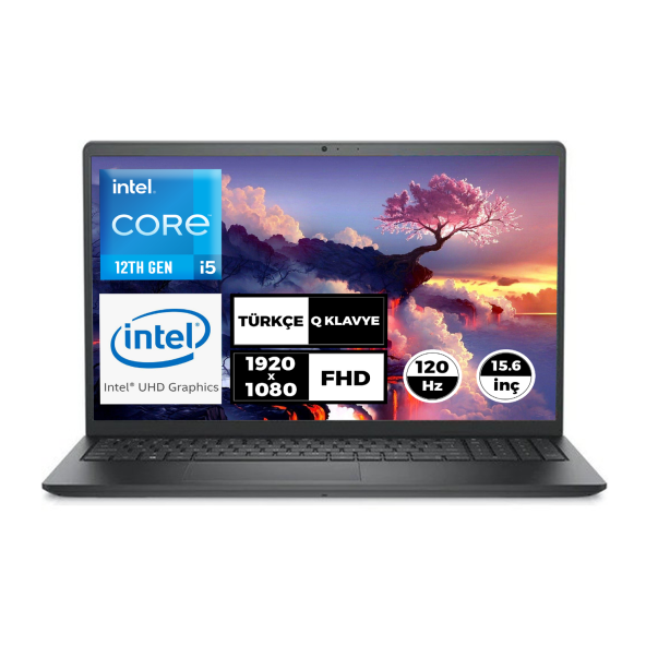 Dell Vostro 3520 Intel Core i5-1235U 8GB 1TB SSD 15.6" FHD Freedos Taşınabilir Bilgisayar N5315PVNB3520U007