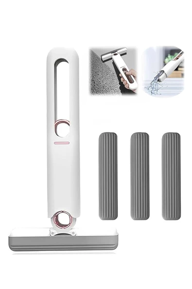 Taşınabilir Mini Mop Temizlik Paspası ve Cam Silme Aparatı - 2