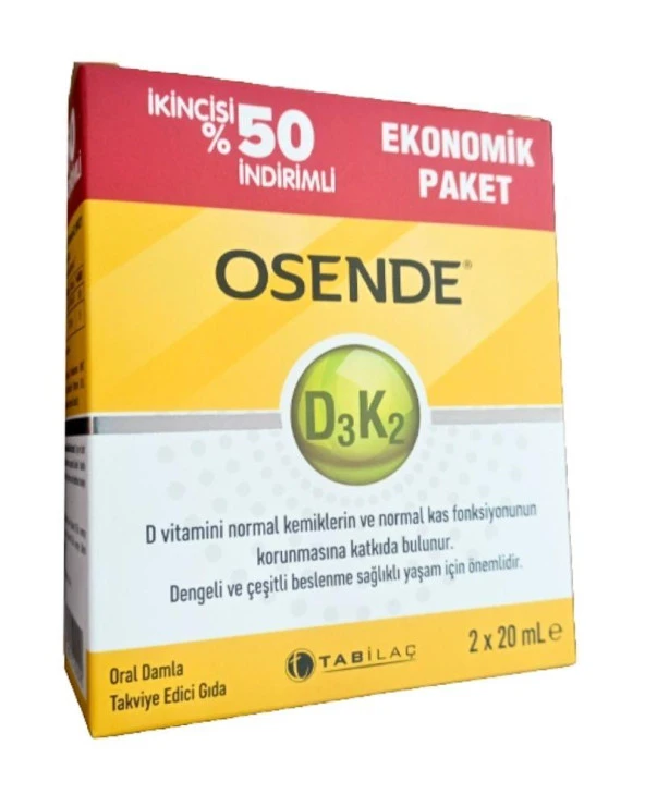 Osende D3K2 Damla 2.si 50 İndirimli